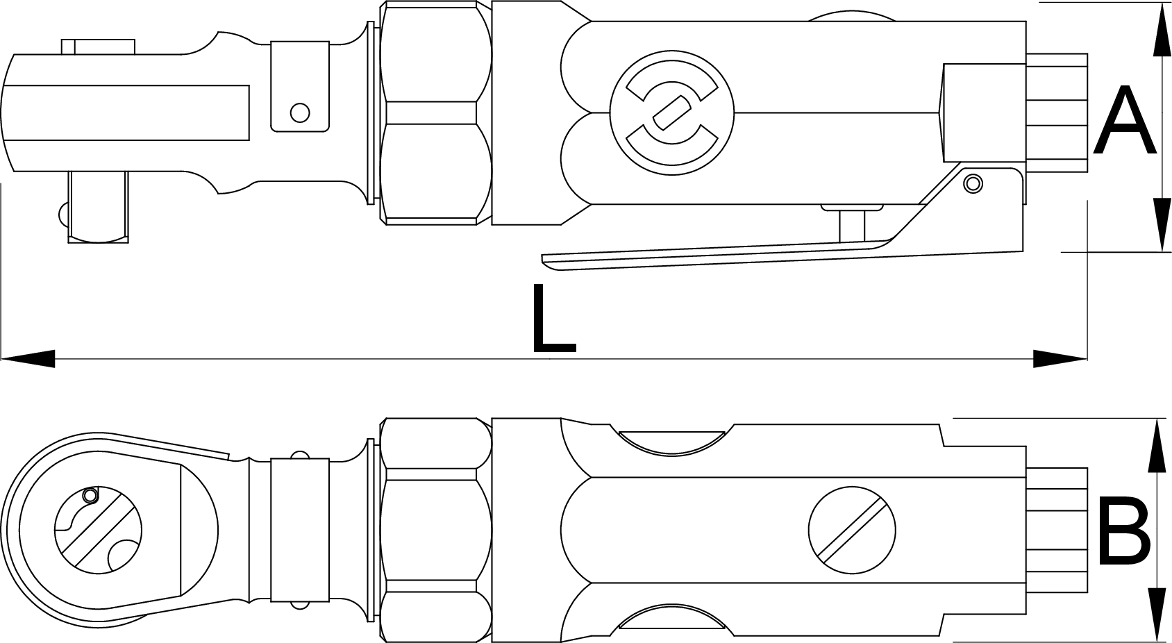 Unior Air Ratchet 1/2 DR REVS#615319