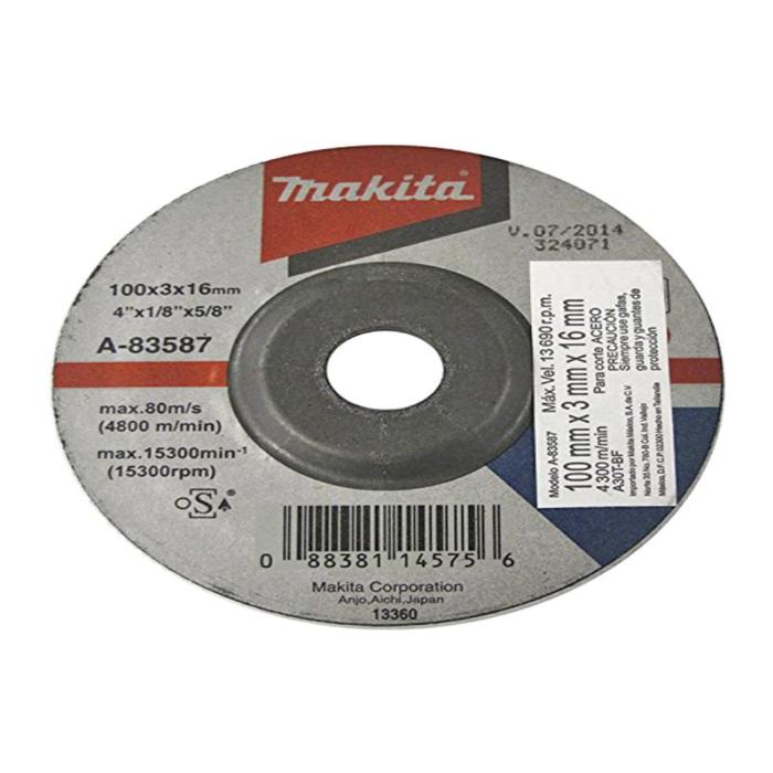 Makita A-87672 Accessories, Abrasive cut-off wheel for Portable Cut-off (355x3.0x25.4)