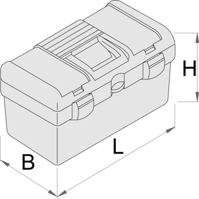Unior Plastic Empty Tool Box # 619767