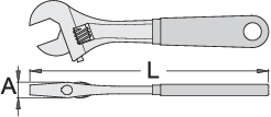 Unior Adjustable Wrench 10'' 250A-250 - 617247