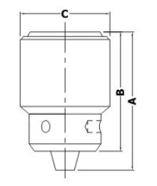 Drill chuck with key, 20mm-B22 1.5MM TO 20MM